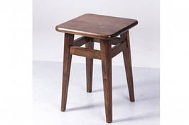 Табурет кухонный деревянный с прямой ногой Микс мебель, цвет темный орех