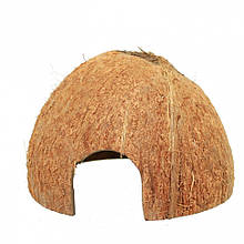 Будинок з половинки кокосового з 1 отвором (волохатий) (kokos-home-05-v)