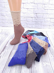 Жіночі махрові шкарпетки "Еліт" Мікс Хвиля