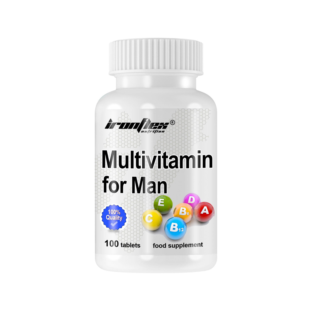 Вітаміни і мінерали IronFlex Multivitamin for Men 100 таб Оригінал! (346751)