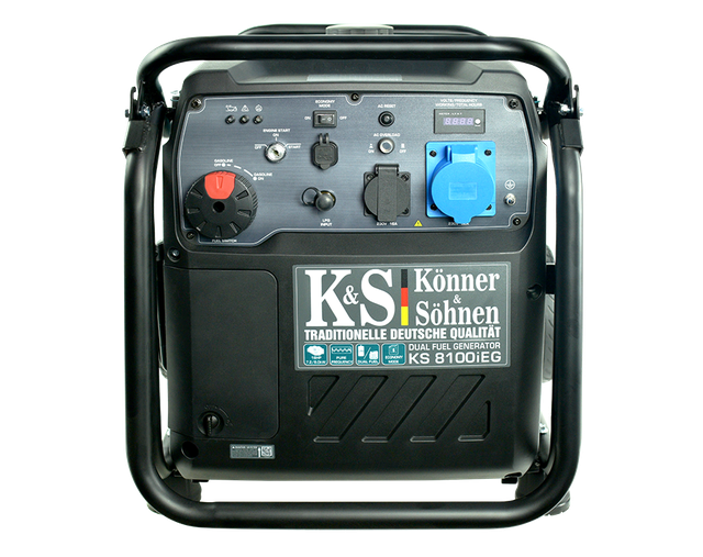 инверторный генератор Konner&Sohnen KS 8100iEG панель управления