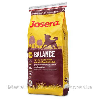 

Josera Balance корм для пожилых и малоактивных собак, 15 кг jo525