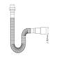 Гнучка труба для сифона з конусною прокладкою, довжина 780 мм, 1 1/4, діаметр 40/50 мм (NOVA 1322), фото 2