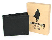 Шкіряний чоловічий гаманець 04BLK Country Classics