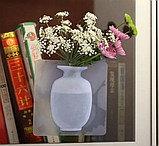 Декоративная ваза для цветов на стену или окно силиконовая  Arivans 15 * 15, фото 6