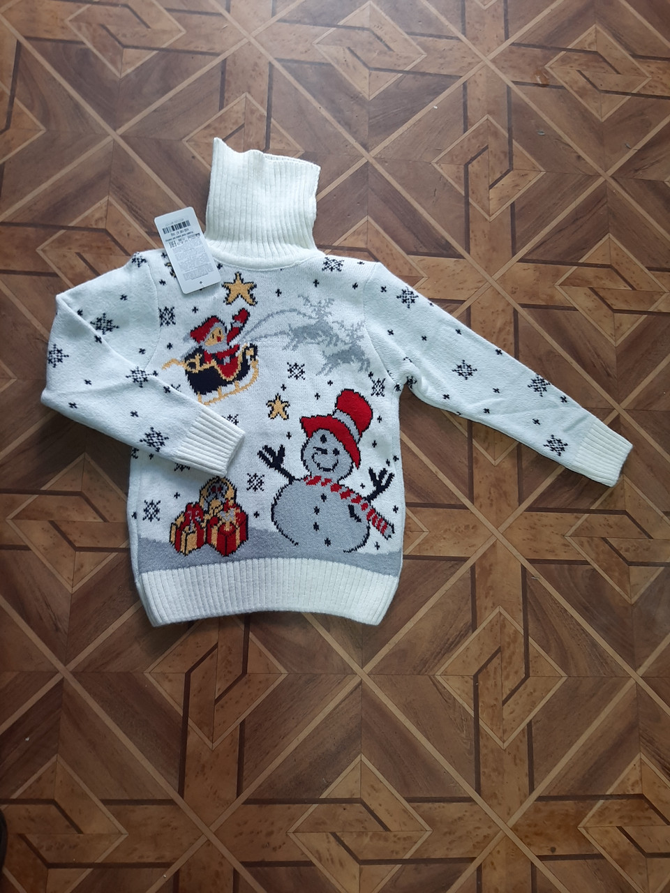 

Детский теплый свитер для деток 6-7 лет 8-9 лет шерсть /акрил Турция, Бежевый