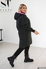 Куртка женская удлиненная с капюшоном размеры, фото 2