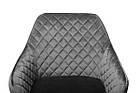 Поворотне крісло R-63 сіре від Vetro Mebel, вельвет + чорний метал, фото 6