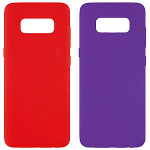 Чехол Silicone Cover Full without Logo (A) для Samsung G950 Galaxy S8 Микрофибра, Чехлы, TPU, Siliconcase, Накладка, Фиолетовый / Purple