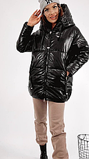Куртка жіноча з еко-шкіри, фото 2