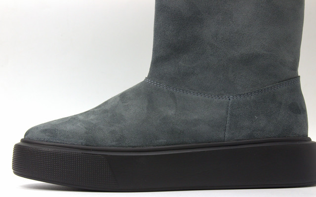 Угги женские замшевые серые зимняя теплая обувь ботинки больших размеров COSMO Shoes Freedom Field Grey Vel BS