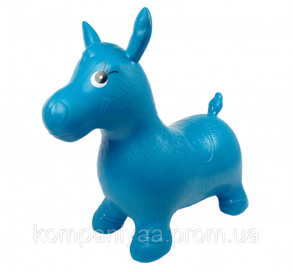 Дитячий надувний гумовий стрибун Конячка MS0737 (Синій)