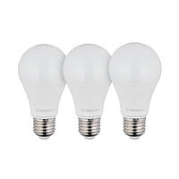 Лампи світлодіодні, набір з 3 шт. LL-0015, LED A60, E27, 12Вт, 150-300В, 4000K, 30000ч, гарантія 3роки