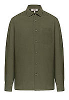 Трикотажная рубашка из пике для мужчины, цвет хаки, размер 48