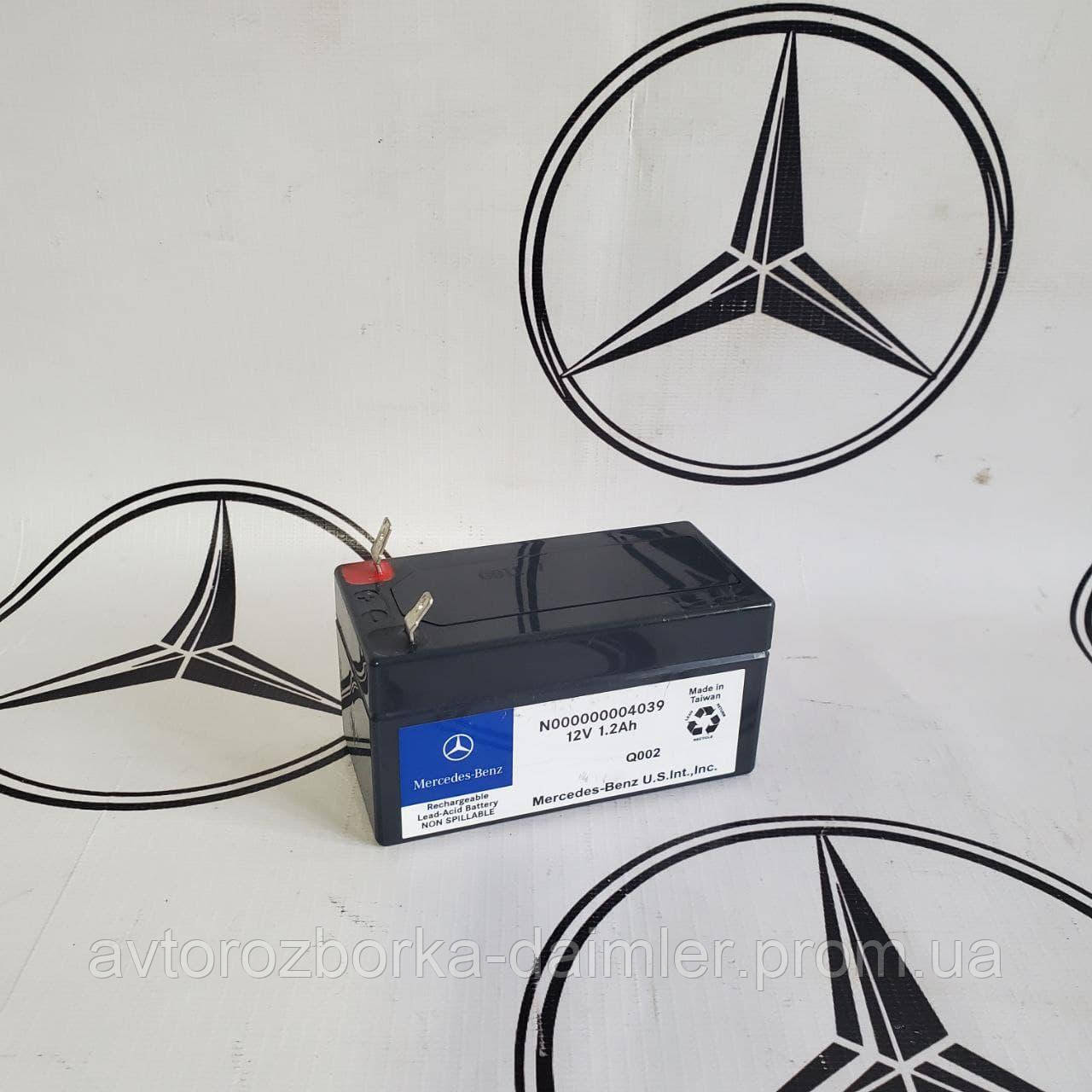 

Аккумулятор АКБ вспомогательный 12V 1.2Ah Mercedes №000000004039