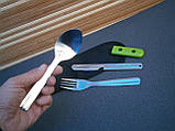 Набор столовый туристический, ложка, вилка, нож Tramp TRC-052., фото 6