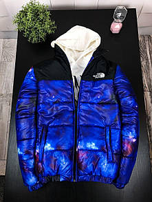 Куртка женская зима-весна-осень синий без капюшона The North Face (TNF) Space