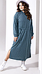 Сукня трикотажне жіноче вільний розміри: 48-66, фото 4