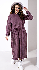 Сукня трикотажне жіноче вільний розміри: 48-66, фото 3