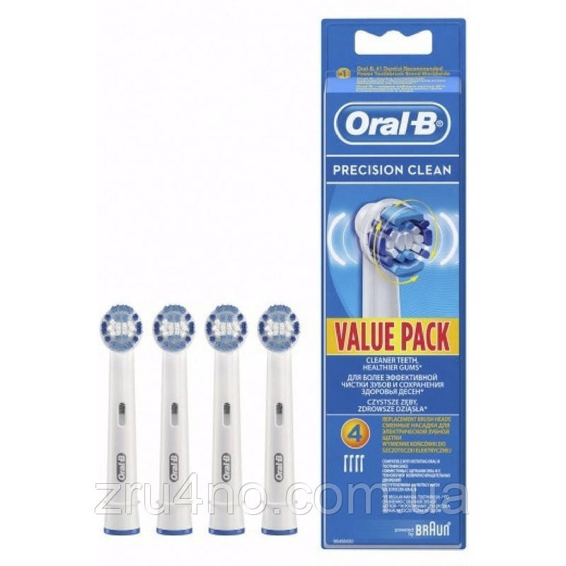 4 шт. Насадки для зубної щітки ORAL-B Precision Clean (EB20)