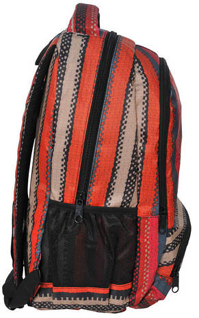 Молодіжний яскравий рюкзак в смужку PASO 21L 15-8122D червоний, фото 2