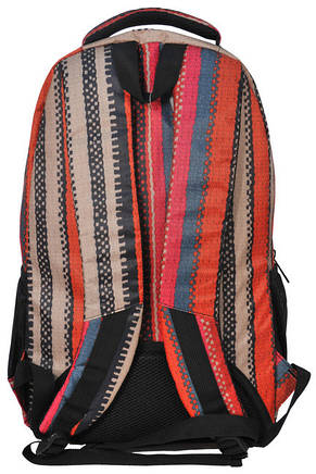 Молодіжний яскравий рюкзак в смужку PASO 21L 15-8122D червоний, фото 2