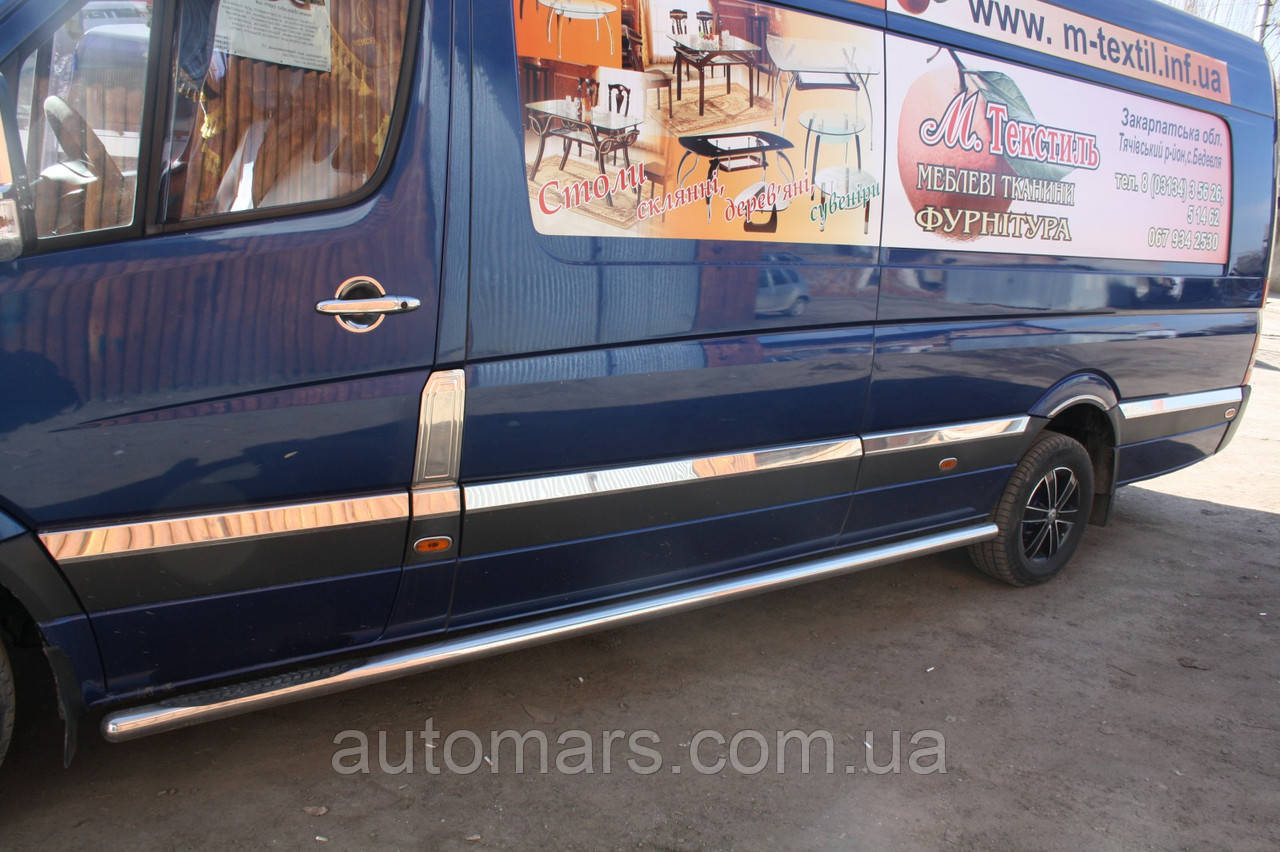 

Хром накладки на дверные молдинги Mercedes Sprinter 906 (нерж.)