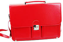 Жіночий портфель з еко шкіри AMO Польща SST10 червоний, фото 3