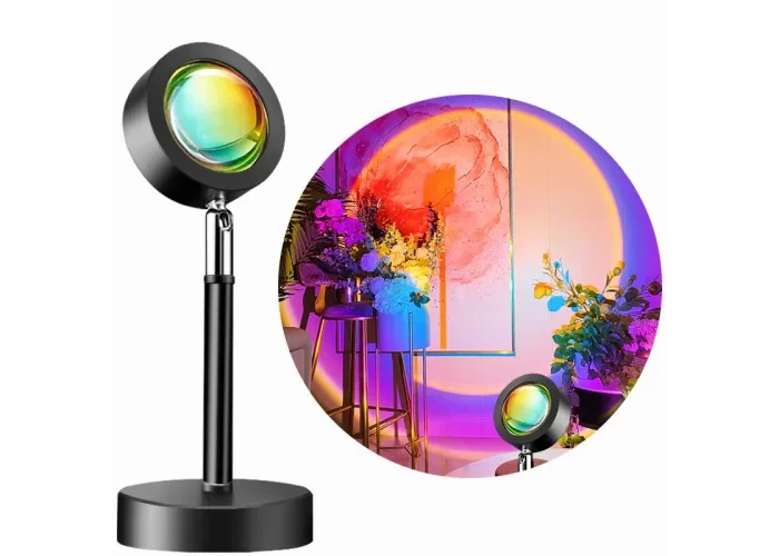 

Проекционная лампа "RGB" Sunset Floor Lamp Sunset Lamp Rainbow Modern Bedroom 5B