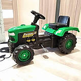 Детский педальный веломобиль трактор DOLU 8053 с прицепом, фото 2