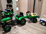 Детский педальный веломобиль трактор DOLU 8053 с прицепом, фото 7