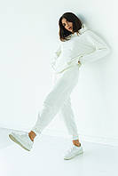 Женский спортивный костюм с капюшоном Barley - белый цвет | Женские спортивные костюмы