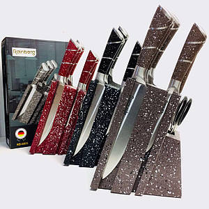 Набір ножів Rainberg Набір ножів з крутиться підставкою набір кухонних ножів 8 предметів