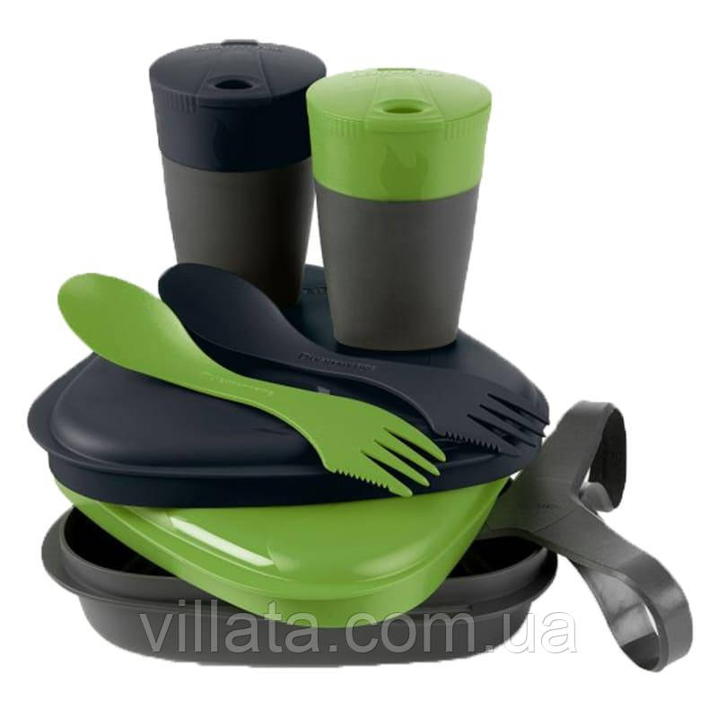 Набор посуды LIGHT MY FIRE Pack'n Eat Kit (8 предметов), зеленый/черный