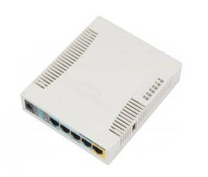 RB951Ui-2HnD 
2.4GHz Wi-Fi маршрутизатор з 5-портами Ethernet для домашнього використання