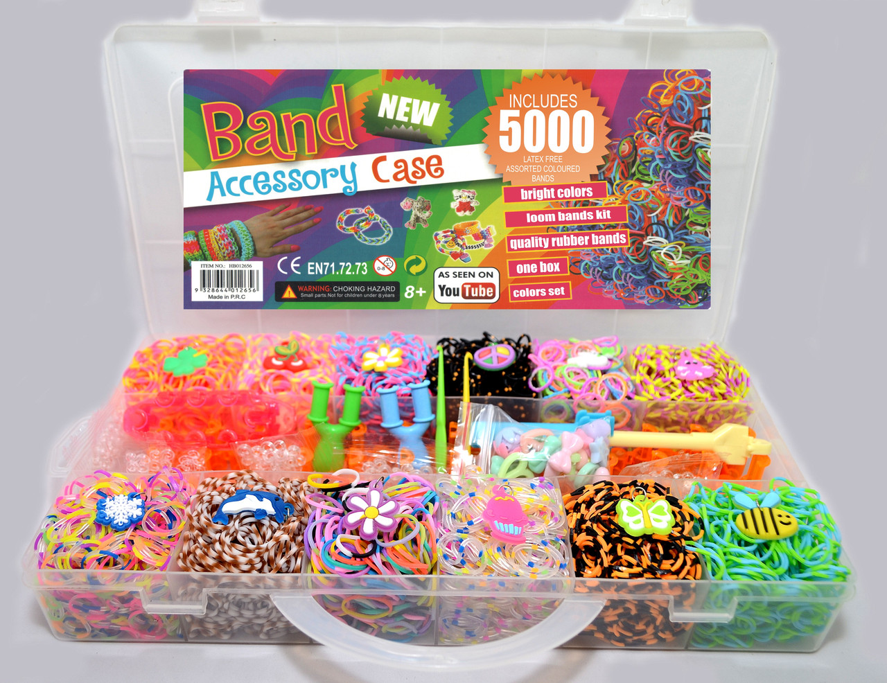 

Набор для плетения браслетов из резинок Loom Bands 5000 + большой станок + крючок Rainbow Loom