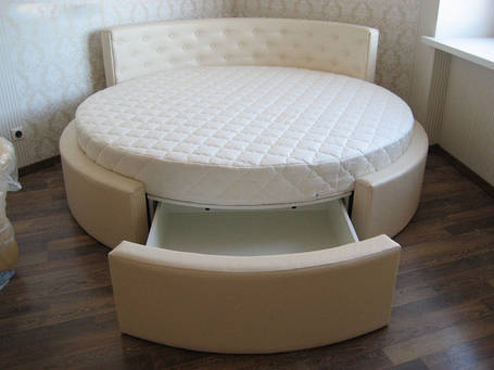 Кругле дизайнерське ліжко на замовлення Елегія-23 (Меблі-Плюс TM), фото 2