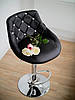 Барний стілець для візажу B-0741 Хокер стільчик для візажиста високий чорного кольору, фото 3