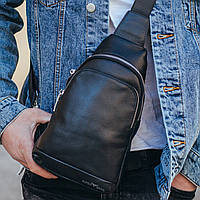 Мужской кожаный рюкзак Keizer K16802-black, фото 1