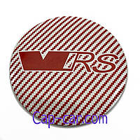 Наклейки для дисків шкода з емблемою VRS 56мм. Ціна вказана за комплект з 4-х штук