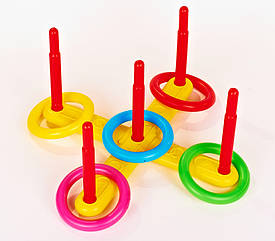 Детский игровой набор Кольцеброс 10140 с 5ю кольцами