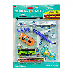 Детский игровой набор Аеродром 225-7740 с поездом и автобусом