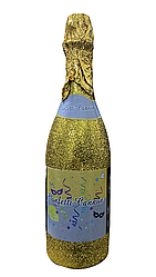 Пневмохлопавка / Хлопавка Пляшка шампанського золота, 33 см
