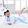 Піжама Кігурумі Єдиноріг білий з блакитними крилами для дівчаток, фото 4