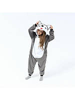 Піжама Кігурумі Хаскі сірий дитячий мікрофібра, фото 1