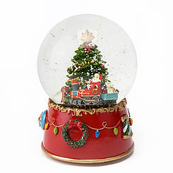 Музичний снігова куля "Санта на поїзді", 17 див. (6016-010), Elisey