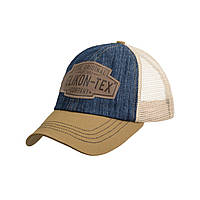 Бейсболка Helikon-Tex® Trucker Logo Cap - Denim - Denim Blue/Khaki, фото 1