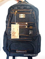 Большой мужской рюкзак  Rock. Дорожный рюкзак туристический. Мужская сумка брезент. СШ11-1