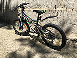 Велосипед детский скоростной Crosser Legion 20" рост 130-150 см возраст 7 до 11 лет серо-салатовый, фото 4