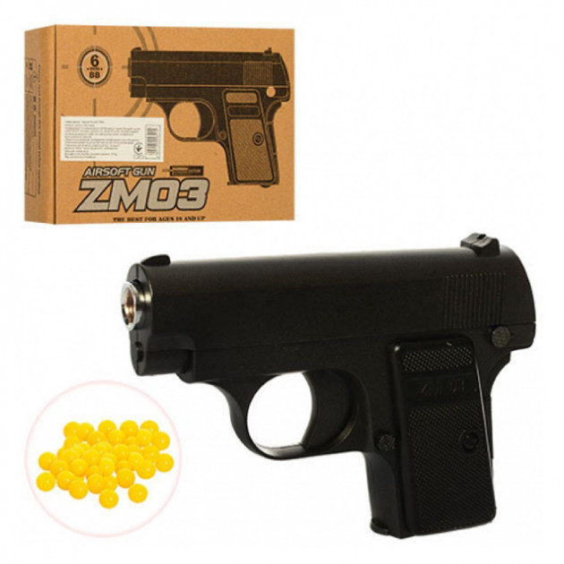 

Детский игрушечный пистолет CYMA ZM03 металлический, Черный